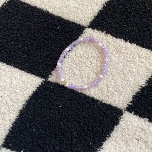 LAVENDER HAZE HOMEMADE BRACELET